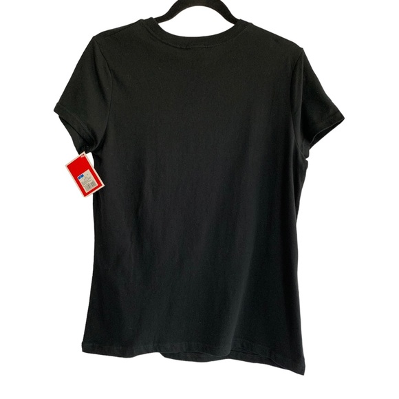 Black Rhinestone Reindeer T-shirt Sz L - Picture 2 of 4